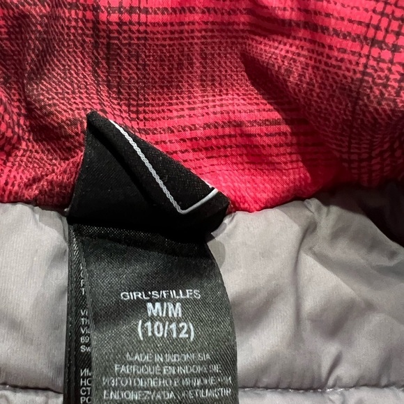 Girls The North Face Dark Pink SOFT Liner Puffy Jacket - Picture 8 of 8